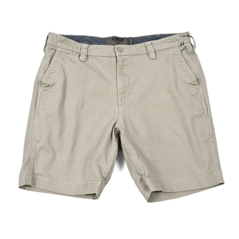 Chrome Industries Mens 36 Khaki Stretch Chino Shorts Commuter Performance Casual